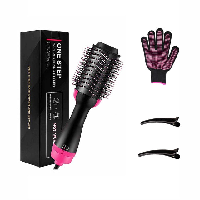 1000W One Step Hair Dryer Volumizer Electric Blow Dryer Hot Air Brush Hair Straightener Curler Comb Hair Dryer And Styler