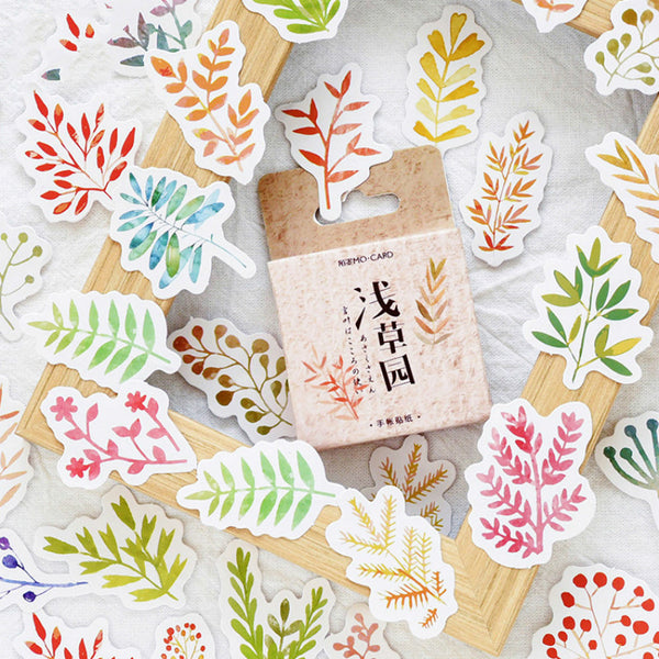 45 Pcs/lot Grass Garden Sticker Decoration DIY Scrapbooking Sticker Stationery Kawaii Handbook Notes Decorative Stickers