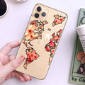 World Map Travel Soft TPU Phone Cases For iPhone 13 12 Pro XS Max XR 7 8 Plus 6S Plane Cover For iPhone 11 SE2020 Coque