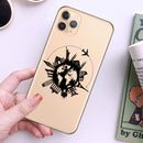World Map Travel Soft TPU Phone Cases For iPhone 13 12 Pro XS Max XR 7 8 Plus 6S Plane Cover For iPhone 11 SE2020 Coque
