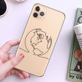 World Map Travel Soft TPU Phone Cases For iPhone 13 12 Pro XS Max XR 7 8 Plus 6S Plane Cover For iPhone 11 SE2020 Coque