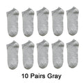 Wholesale prices 10 Pairs=20pcs Women Socks Breathable Sports socks Solid Color Boat socks Comfortable Cotton Ankle Socks White