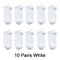 Wholesale prices 10 Pairs=20pcs Women Socks Breathable Sports socks Solid Color Boat socks Comfortable Cotton Ankle Socks White