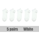 Wholesale prices 10 Pairs=20pcs Women Socks Breathable Sports socks Solid Color Boat socks Comfortable Cotton Ankle Socks White