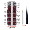 New Box Set 36 Colors 12 grid box Hotfix rhinestone 1200pcs Flatback crystal stone for DIY clothing shoe bag free shipping