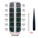 New Box Set 36 Colors 12 grid box Hotfix rhinestone 1200pcs Flatback crystal stone for DIY clothing shoe bag free shipping