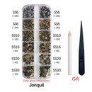 New Box Set 36 Colors 12 grid box Hotfix rhinestone 1200pcs Flatback crystal stone for DIY clothing shoe bag free shipping