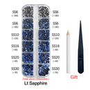 New Box Set 36 Colors 12 grid box Hotfix rhinestone 1200pcs Flatback crystal stone for DIY clothing shoe bag free shipping