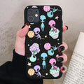 Aesthetics Cute Cartoon alien space Silicone Phone Case For iPhone 13 12 11 Pro Xs Max 6s 7 8 Plus SE2020 Soft TPU Back Cover