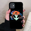 Aesthetics Cute Cartoon alien space Silicone Phone Case For iPhone 13 12 11 Pro Xs Max 6s 7 8 Plus SE2020 Soft TPU Back Cover