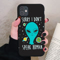 Aesthetics Cute Cartoon alien space Silicone Phone Case For iPhone 13 12 11 Pro Xs Max 6s 7 8 Plus SE2020 Soft TPU Back Cover