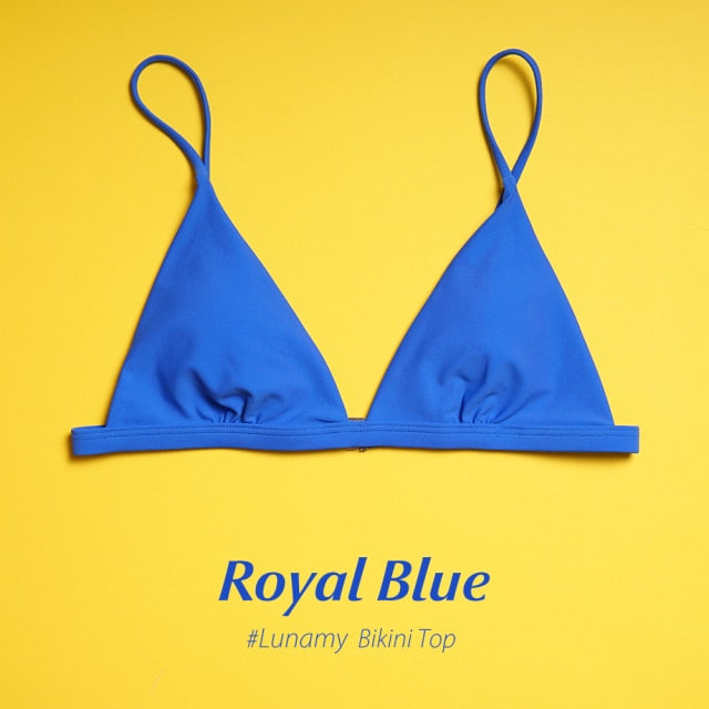 Hot Sale Colourful Lunamy Sexy Bikini Thong Swimwear Women Swimsuit Top And Bottoms T-Back Brazilian Swimming G-String Girl