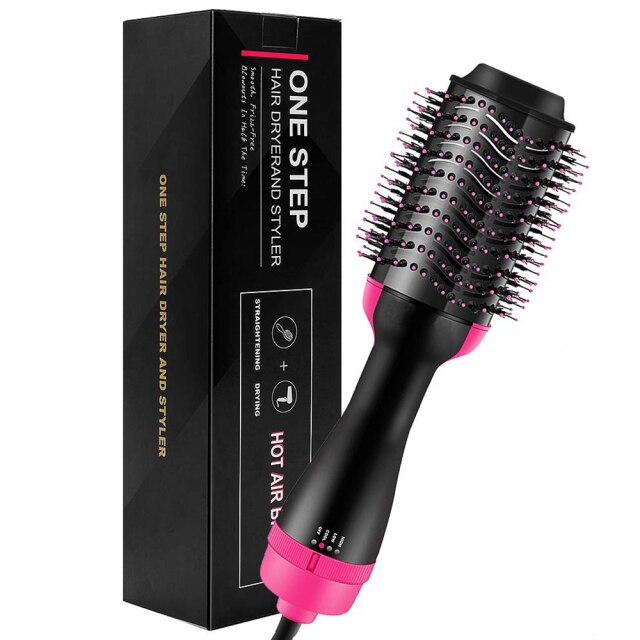 3 in 1 Multifunctional Hair Brush Electric Straightener Curler Hair Dryer Brush Volumizer Ceramic Straightening Styler