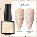 Mtssii 6ml Nail Gel Eggshell Gel Nail Polish Transparent Gel Soak Off Nail Art Gel  UV LED Varnish With Any Color Base Top Coat