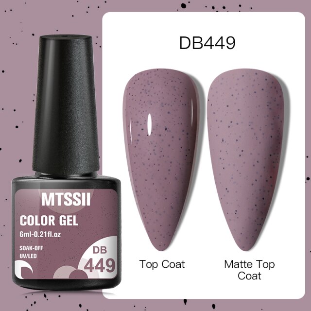 Mtssii 6ml Nail Gel Eggshell Gel Nail Polish Transparent Gel Soak Off Nail Art Gel  UV LED Varnish With Any Color Base Top Coat