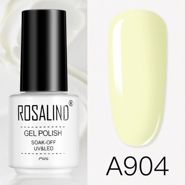 ROSALIND Gel Varnishes Gel Nail Polish For Manicure Varnish Hybrid Semi Permanent Top Base Of Nails Macaron Gel Polish