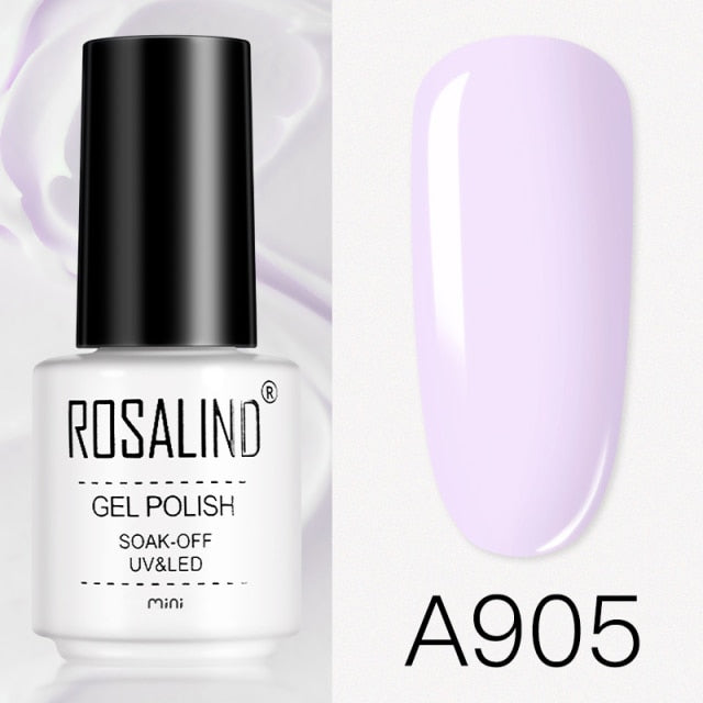 ROSALIND Gel Varnishes Gel Nail Polish For Manicure Varnish Hybrid Semi Permanent Top Base Of Nails Macaron Gel Polish
