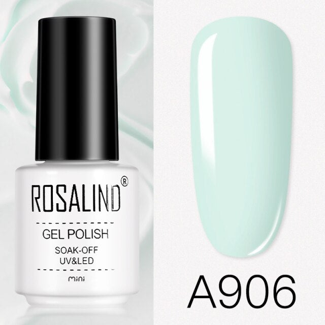 ROSALIND Gel Varnishes Gel Nail Polish For Manicure Varnish Hybrid Semi Permanent Top Base Of Nails Macaron Gel Polish