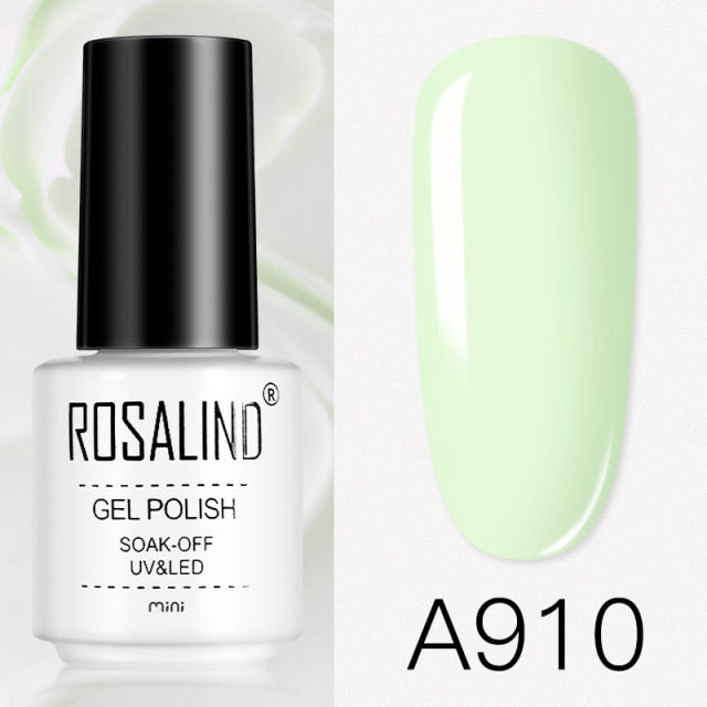 ROSALIND Gel Varnishes Gel Nail Polish For Manicure Varnish Hybrid Semi Permanent Top Base Of Nails Macaron Gel Polish