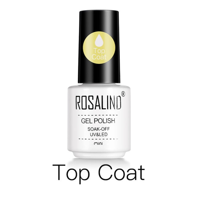 ROSALIND Gel Varnishes Gel Nail Polish For Manicure Varnish Hybrid Semi Permanent Top Base Of Nails Macaron Gel Polish