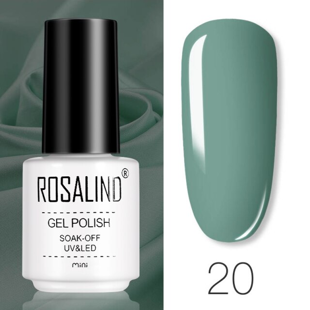 ROSALIND Gel Varnishes Gel Nail Polish For Manicure Varnish Hybrid Semi Permanent Top Base Of Nails Macaron Gel Polish