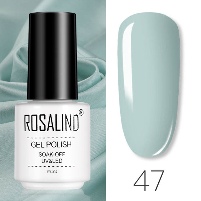 ROSALIND Gel Varnishes Gel Nail Polish For Manicure Varnish Hybrid Semi Permanent Top Base Of Nails Macaron Gel Polish