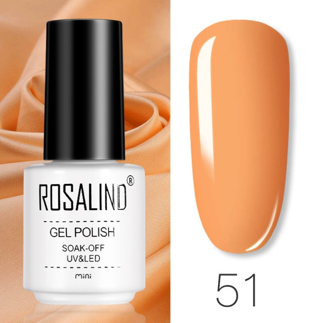 ROSALIND Gel Varnishes Gel Nail Polish For Manicure Varnish Hybrid Semi Permanent Top Base Of Nails Macaron Gel Polish