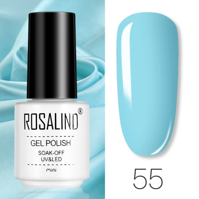 ROSALIND Gel Varnishes Gel Nail Polish For Manicure Varnish Hybrid Semi Permanent Top Base Of Nails Macaron Gel Polish