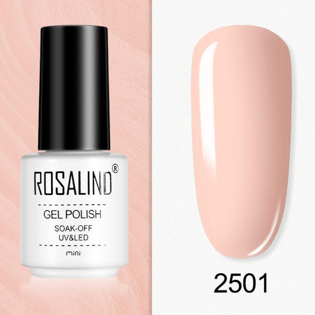 ROSALIND Gel Varnishes Gel Nail Polish For Manicure Varnish Hybrid Semi Permanent Top Base Of Nails Macaron Gel Polish