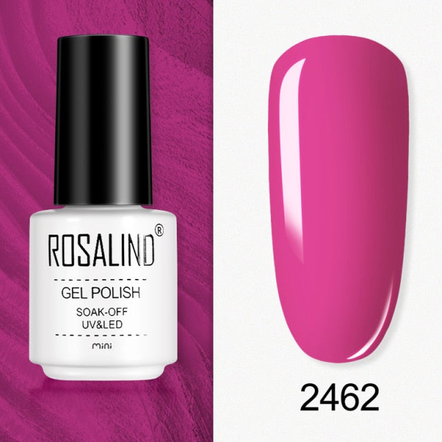 ROSALIND Gel Varnishes Gel Nail Polish For Manicure Varnish Hybrid Semi Permanent Top Base Of Nails Macaron Gel Polish