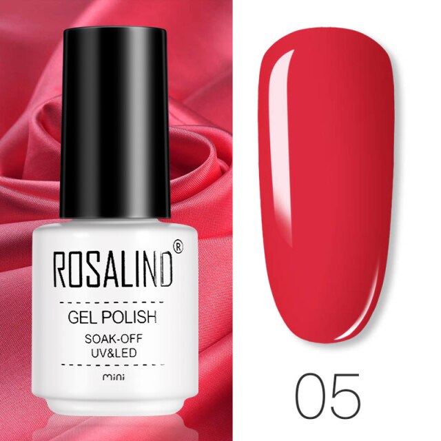ROSALIND Gel Varnishes Gel Nail Polish For Manicure Varnish Hybrid Semi Permanent Top Base Of Nails Macaron Gel Polish
