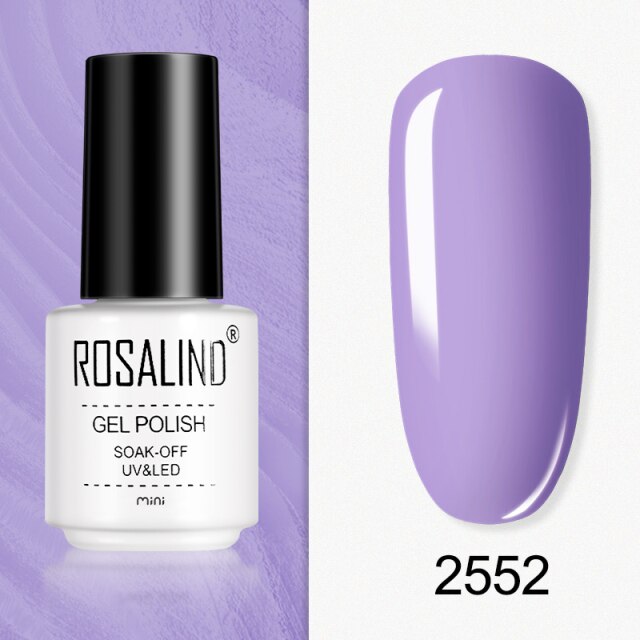 ROSALIND Gel Varnishes Gel Nail Polish For Manicure Varnish Hybrid Semi Permanent Top Base Of Nails Macaron Gel Polish