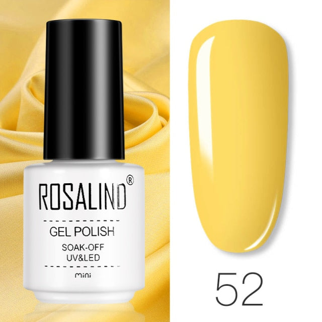 ROSALIND Gel Varnishes Gel Nail Polish For Manicure Varnish Hybrid Semi Permanent Top Base Of Nails Macaron Gel Polish