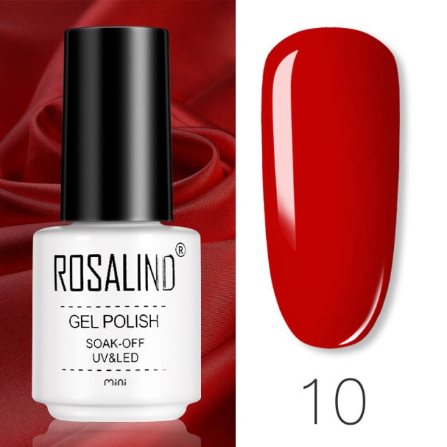 ROSALIND Gel Varnishes Gel Nail Polish For Manicure Varnish Hybrid Semi Permanent Top Base Of Nails Macaron Gel Polish