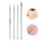 4pcs Blackhead Blemish Removers Acne Pimple Belmish Extractor Vacuum ExtrusionAcne Stick Against Black Dots Tools For Face Clean