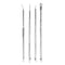 4pcs Blackhead Blemish Removers Acne Pimple Belmish Extractor Vacuum ExtrusionAcne Stick Against Black Dots Tools For Face Clean