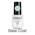 ROSALIND Gel Polish Set Manicure for Nails Semi Permanent Vernis top coat UV LED Gel Varnish Soak Off Nail Art Gel Nail Polish