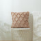 3D Rhombus Plush Pillow Cover Geometric Decorative Throw Pillow Case Soft Cozy Bed Sofa Cushion Cover for Nordic Home Fall Decor