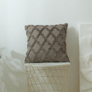 3D Rhombus Plush Pillow Cover Geometric Decorative Throw Pillow Case Soft Cozy Bed Sofa Cushion Cover for Nordic Home Fall Decor