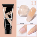 KOSKOE 15ml Acrylic Gel For Extension Clear Pink Glitter Quick Finger Extension Soak Off Gel Nail Polish Nails Art Manicure