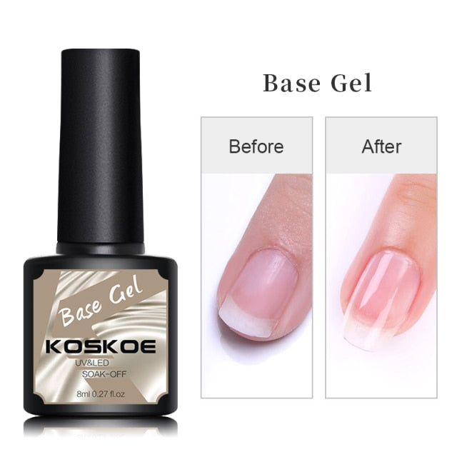 KOSKOE 15ml Acrylic Gel For Extension Clear Pink Glitter Quick Finger Extension Soak Off Gel Nail Polish Nails Art Manicure