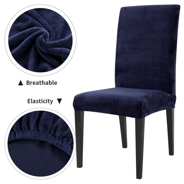 1/2/4/6Pcs Chair Cover Home Spandex Stretch Elastic Slipcovers Chair Covers For Kitchen Dining Room Wedding Banquet Home