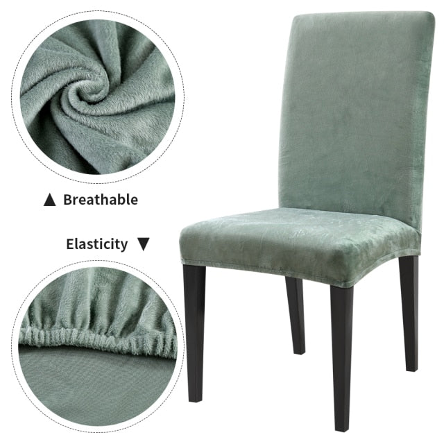 1/2/4/6Pcs Chair Cover Home Spandex Stretch Elastic Slipcovers Chair Covers For Kitchen Dining Room Wedding Banquet Home