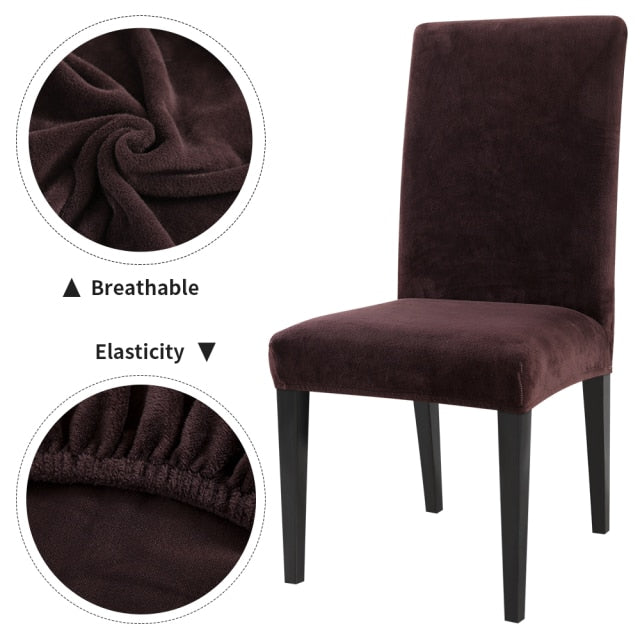 1/2/4/6Pcs Chair Cover Home Spandex Stretch Elastic Slipcovers Chair Covers For Kitchen Dining Room Wedding Banquet Home