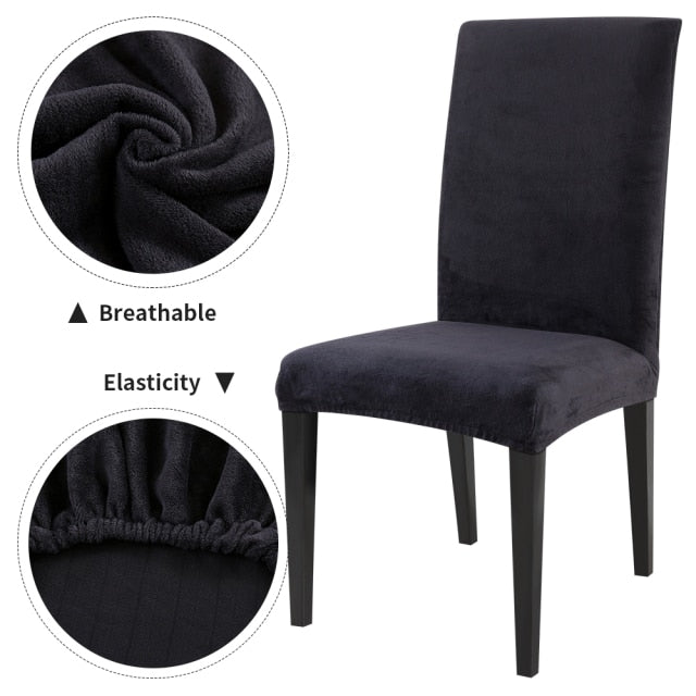 1/2/4/6Pcs Chair Cover Home Spandex Stretch Elastic Slipcovers Chair Covers For Kitchen Dining Room Wedding Banquet Home