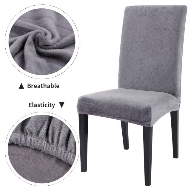 1/2/4/6Pcs Chair Cover Home Spandex Stretch Elastic Slipcovers Chair Covers For Kitchen Dining Room Wedding Banquet Home