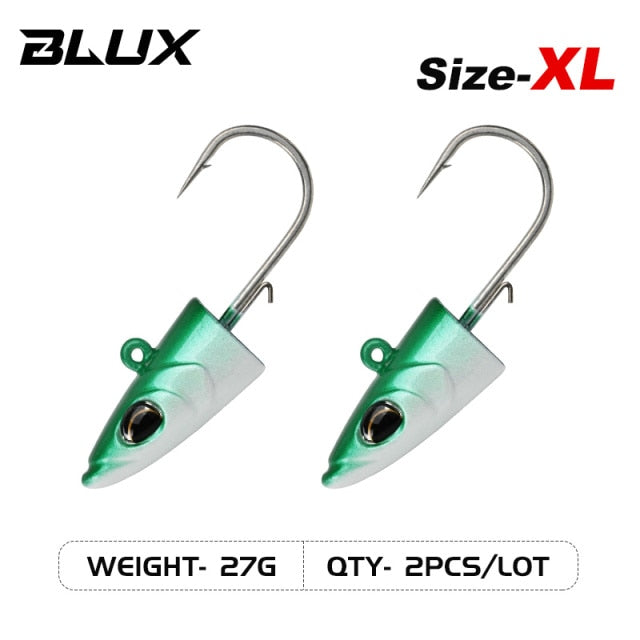 BLUX FLASH SAND EEL 14G/27G Soft Fishing Lure Tail Jig Head Hook Minnow Artificial Bait Saltwater Sea Bass Swimbait Tackle Gear