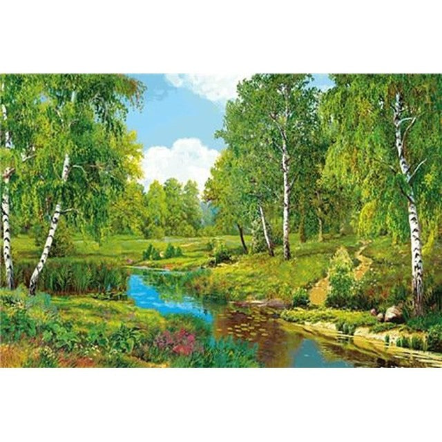 Villa Scenery DIY 5D Diamond Painting Full Round Resin Mosaic Landscape Diamond Embroidery Picture Rhinestone Home Decor Gift