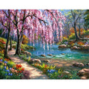 Villa Scenery DIY 5D Diamond Painting Full Round Resin Mosaic Landscape Diamond Embroidery Picture Rhinestone Home Decor Gift