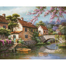 Villa Scenery DIY 5D Diamond Painting Full Round Resin Mosaic Landscape Diamond Embroidery Picture Rhinestone Home Decor Gift